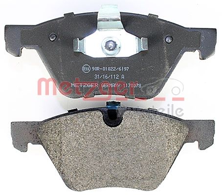 METZGER 1170078 Bremsbelagsatz, Scheibenbremse